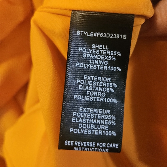 Size Medium Adelyn Rae Elegant Orange Sleeveless Dress - Picture 5 of 5